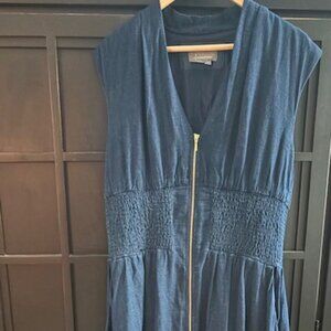 Anthropologie Denim Midi